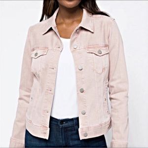Liverpool Temma Blush Stretchy Denim Jean Jacket Womens Size XS